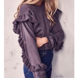 LoveShackFancy Ruffle Sweatshirt